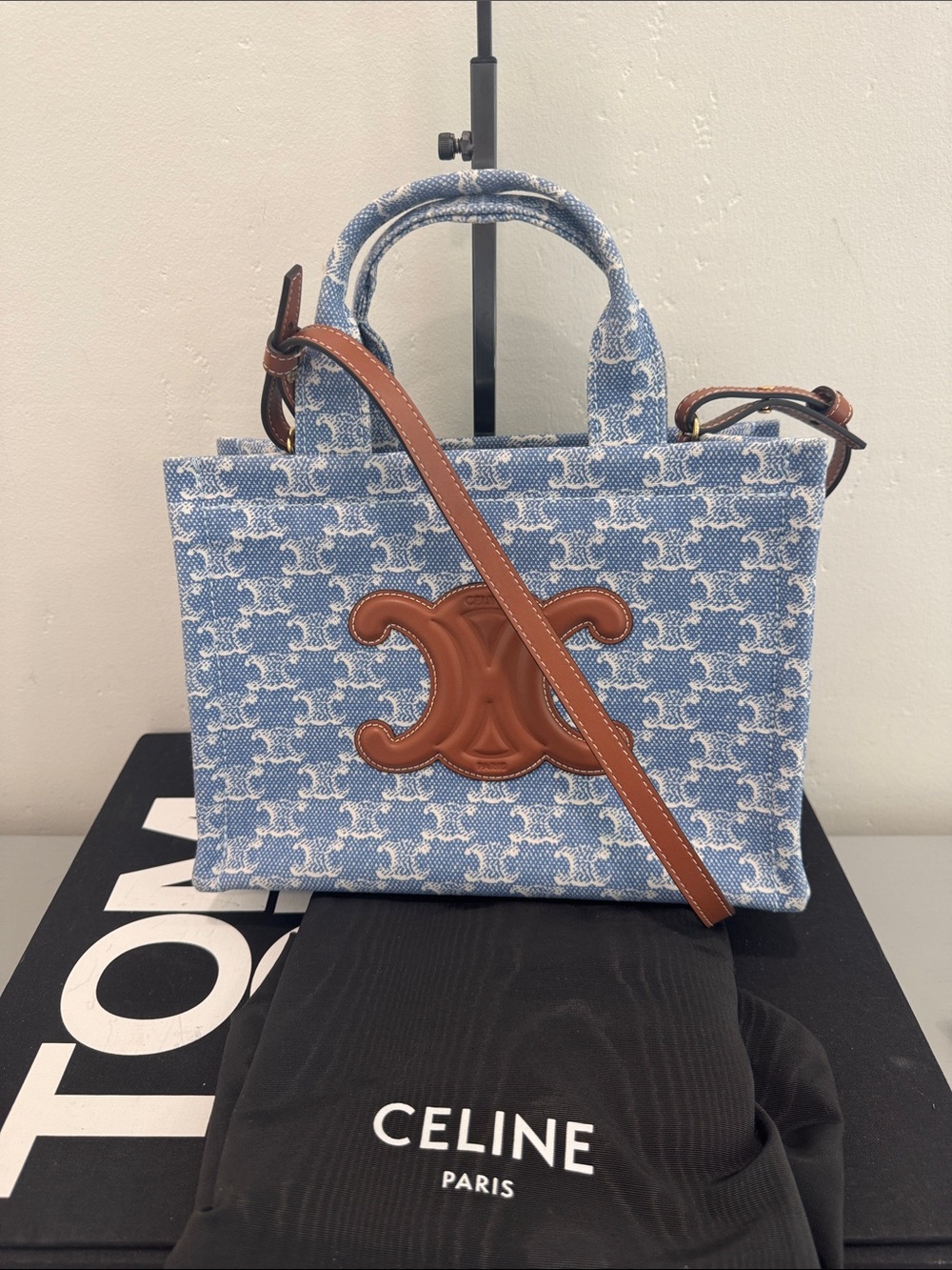 Celine denim Cabas Thais Tote
